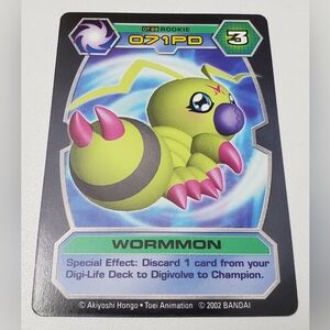 Wormmon DT-89 | NM | Digimon D-Tector TCG Card
